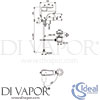 Ideal Standard B0768AA Mixer Spare Diagram