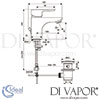 Ideal Standard Ceraplan III Basin Mixer Grande Tap Dimensions
