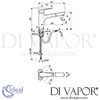 Ideal Standard Ceraplan III One Hole Kitchen Mixer Dimensions