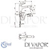 Ideal Standard Ceraplan III One Hole Kitchen Mixer ND Dimensions