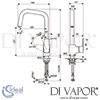 Ideal Standard Ceraplan III Kitchen Mixer Dimensions