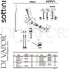 Sottini B1047AA GEN1 Mixer Spare Tech Diagram