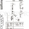 Sottini B1048AA GEN1 Mixer Spare Tech Diagram
