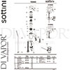 Sottini B1048AA Mixer Spare Tech Diagram