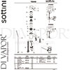 Sottini B1049AA Mixer Spare Tech Diagram