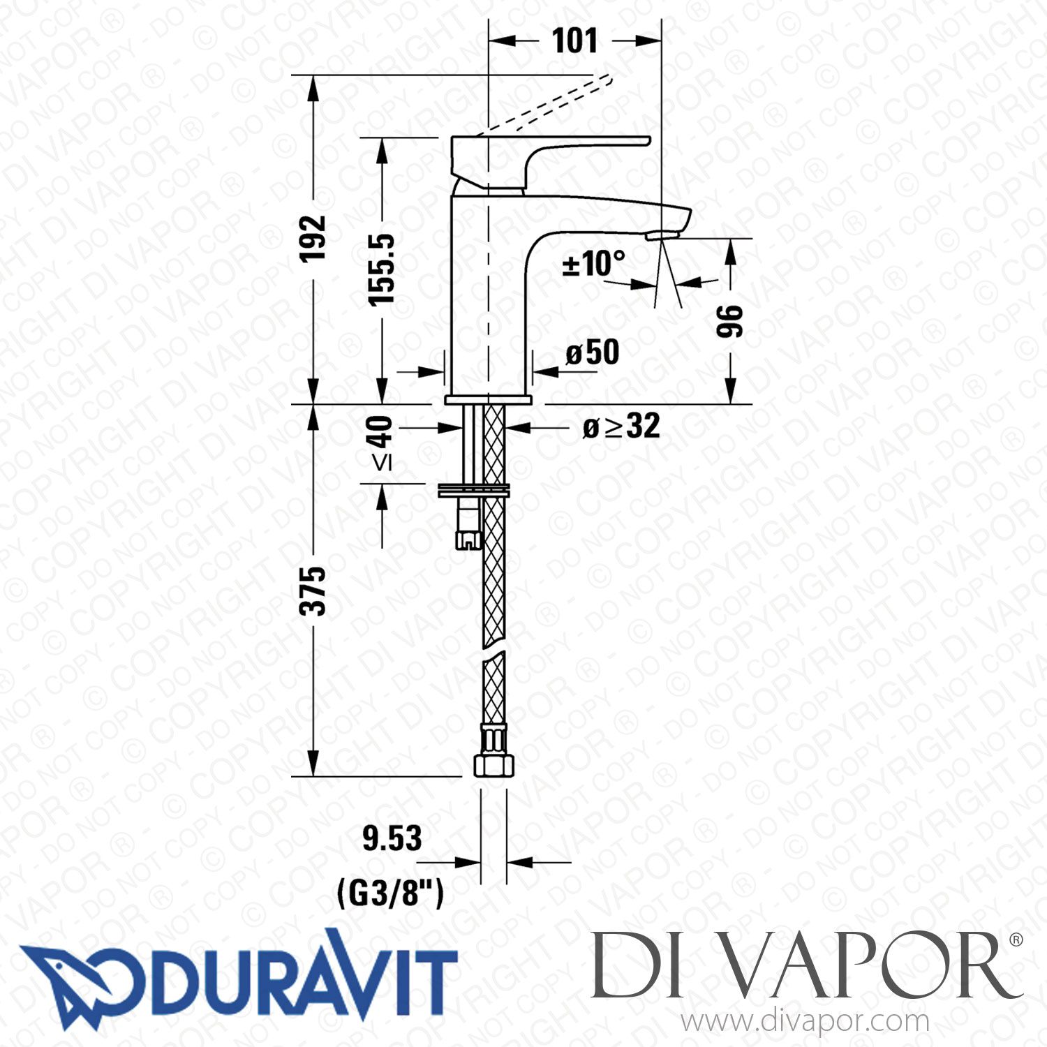 Duravit B.1 Single Lever Basin Mixer S (B11010002) Spare Parts