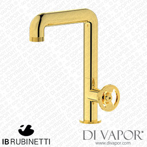 IB Rubinetti B1202OO Bold Tall Monohole Washbasin Mixer Complete with Drain Spare Parts