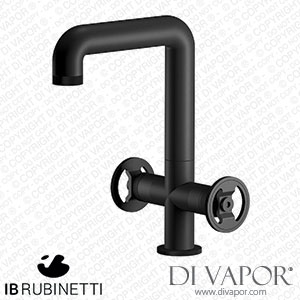IB Rubinetti B1205NP Bold Monohole Washbasin Mixer with Two Handles Complete with Drain Spare Parts