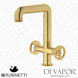 IB Rubinetti B1205ON Bold Monohole Washbasin Mixer with Two Handles Complete with Drain Spare Parts