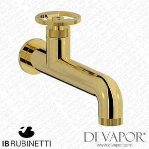 IB Rubinetti B1209OO Bold Monohole Wall Mounted Washbasin Mixer Complete with Drain Spare Parts
