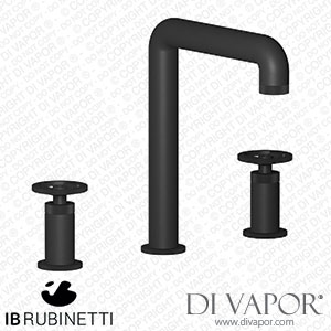 IB Rubinetti B1390NP Bold Three Holes Washbasin Set with Tall Spout Spare Parts