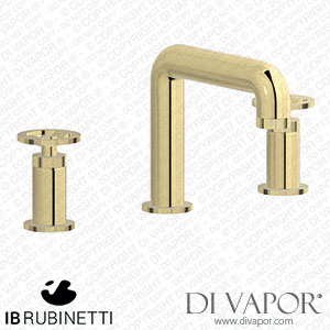 IB Rubinetti B1392II Bold Three Holes Washbasin Set with Low Spout Spare Parts