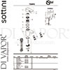Sottini B1496AA Mixer Spare Tech Diagram