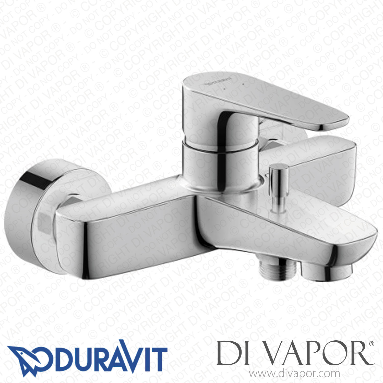 Duravit B.1 Single Lever Bath Mixer for Exposed Installation