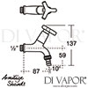 Armitage Shanks Nimbus 21 Bib Taps Hose Union Dimensions