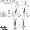 Armitage Shanks Alterna 21 High Neck Pillar Taps half Inch Spares
