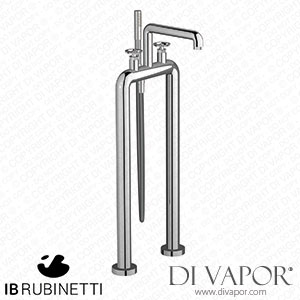 IB Rubinetti B1700CC Bold Freestanding Two Columns Bath Filler with Shower Kit Spare Parts
