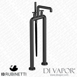 IB Rubinetti B1700CF Bold Freestanding Two Columns Bath Filler with Shower Kit Spare Parts