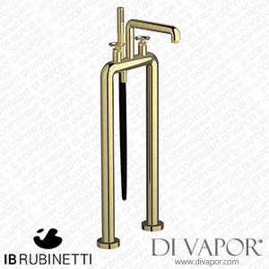 IB Rubinetti B1700II Bold Freestanding Two Columns Bath Filler with Shower Kit Spare Parts
