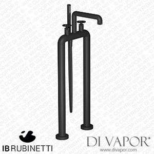 IB Rubinetti B1700NP Bold Freestanding Two Columns Bath Filler with Shower Kit Spare Parts