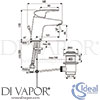 Ideal Standard B1707AA Mixer Spare Diagram