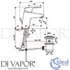 Ideal Standard B1708AA Mixer Spare Diagram