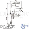 Ideal Standard B1710AA Mixer Spare Diagram