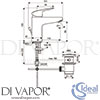 Ideal Standard B1712AA Mixer Spare Diagram