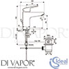 Ideal Standard B8630AA Mixer Spare Diagram