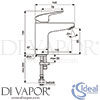 Ideal Standard B1714AA Mixer Spare Diagram