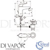 Ideal Standard B1715AA Mixer Spare Diagram