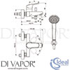 Ideal Standard B1722AA Mixer Spare Diagram