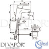 Ideal Standard B1811AA Mixer Spare Diagram