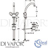 Ideal Standard B1859AA Mixer Spare Diagram