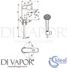 Ideal Standard B1957AA Mixer Spare Diagram