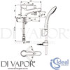 Ideal Standard B1958AA Mixer Spare Diagram