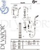 Ideal Standard B1958AA Mixer Spare Tech Diagram