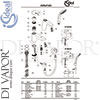 Ideal Standard B1960AA Mixer Spare Tech Diagram
