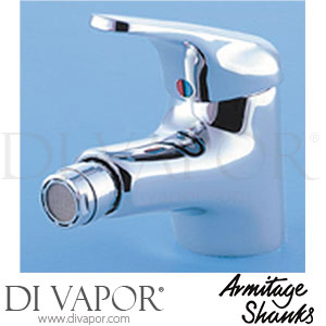 Armitage Shanks Piccolo 2 Single Lever One Taphole Bidet Mixer with Pop-Up Waste Spare Parts B1987AA GEN1