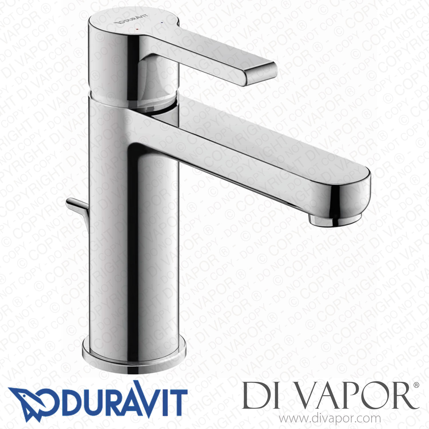 Duravit B.2 Single Hole Bathroom Faucet With Drain Assembly