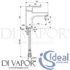 Ideal Standard B2137AA Bath Filler Diagram