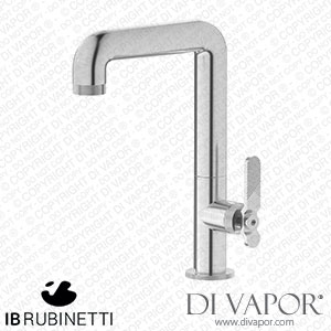 IB Rubinetti B2202SS Bold Tall Monohole Washbasin Mixer Complete with Drain Spare Parts