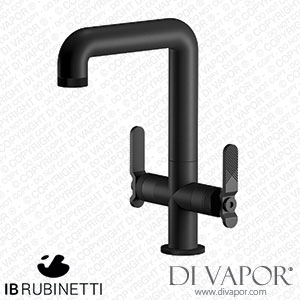 IB Rubinetti B2205NP Bold Monohole Washbasin Mixer with Two Handles Complete with Drain Spare Parts