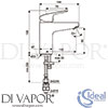 Ideal Standard B2326AA Mixer Spare Diagram