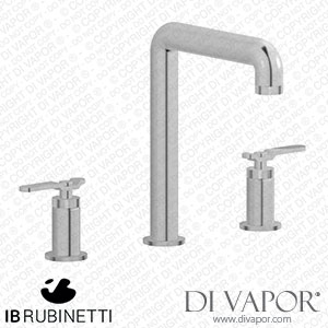 IB Rubinetti B2390SS Bold Three Holes Washbasin Set with Tall Spout Spare Parts