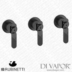 IB Rubinetti B2410CS Bold Three Holes Wall Mounted Shower with Two Ways Diverter Spare Parts