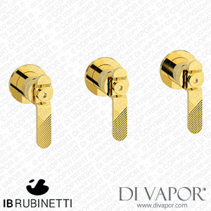 IB Rubinetti B2410OO Bold Three Holes Wall Mounted Shower with Two Ways Diverter Spare Parts