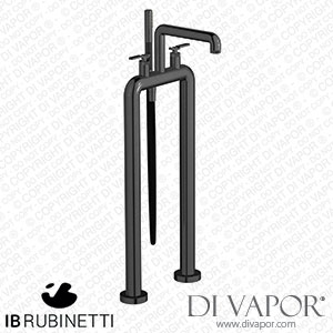 IB Rubinetti B2700CS Bold Freestanding Two Columns Bath Filler with Shower Kit Spare Parts