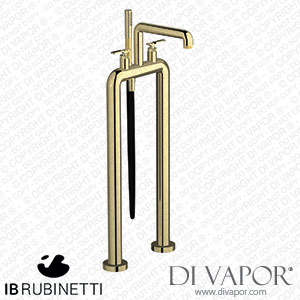 IB Rubinetti B2700II Bold Freestanding Two Columns Bath Filler with Shower Kit Spare Parts