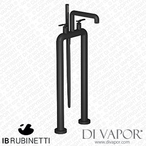 IB Rubinetti B2700NP Bold Freestanding Two Columns Bath Filler with Shower Kit Spare Parts